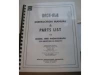 Rock-Ola Instruction Manual & Parts List for Model 1448