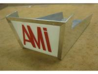 Used Original AMI-J Plastic Sign. 
