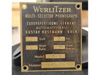 Original Wurlitzer 1900 Typenschild ( ID Tag )