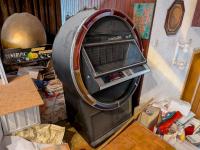 NSM Satellite 200 Vinyl Musikbox 80er Jahre Jukebox Lichtorgel Phonograph
