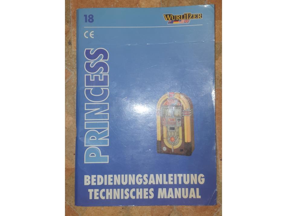 Biete Bedienungsanleitung Technisches Manual Wurlitzer 18 Princess Biete Bedienungsanleitung Technisches Manual Wurlitzer 18 Princess