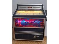 Original Wurlitzer Lyric Jukebox (1975) – voll funktionsfähig + Schallplatten inklusive!