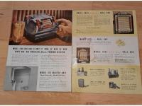 Wurlitzer 1100 Originale Broschüre 14 Seiten